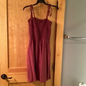 mini maroon dress